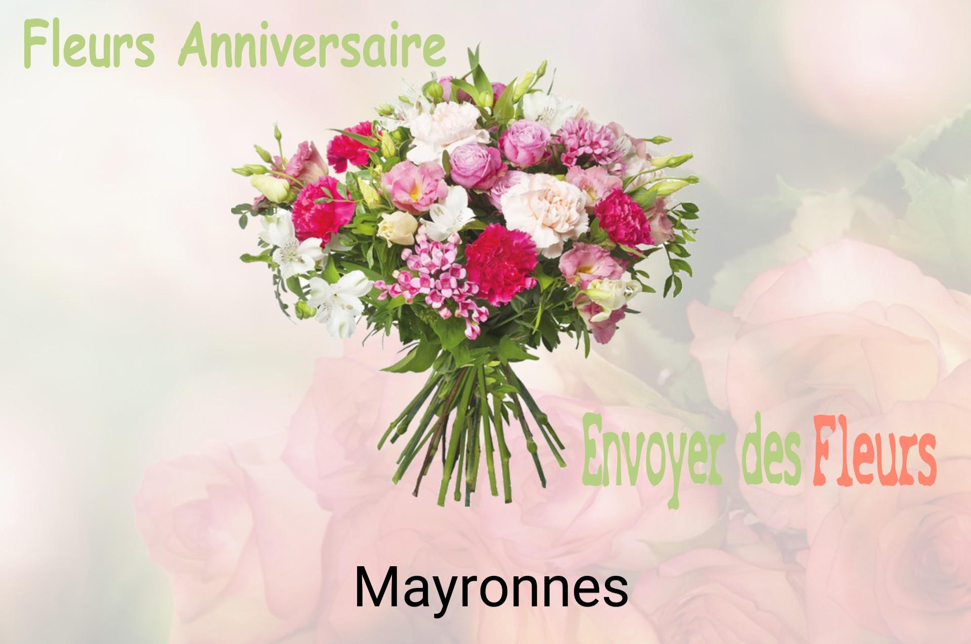Bouquet de fleurs d’anniversaire livré à Mayronnes